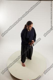 Samurai Fighting Poses With Sword Yasuke